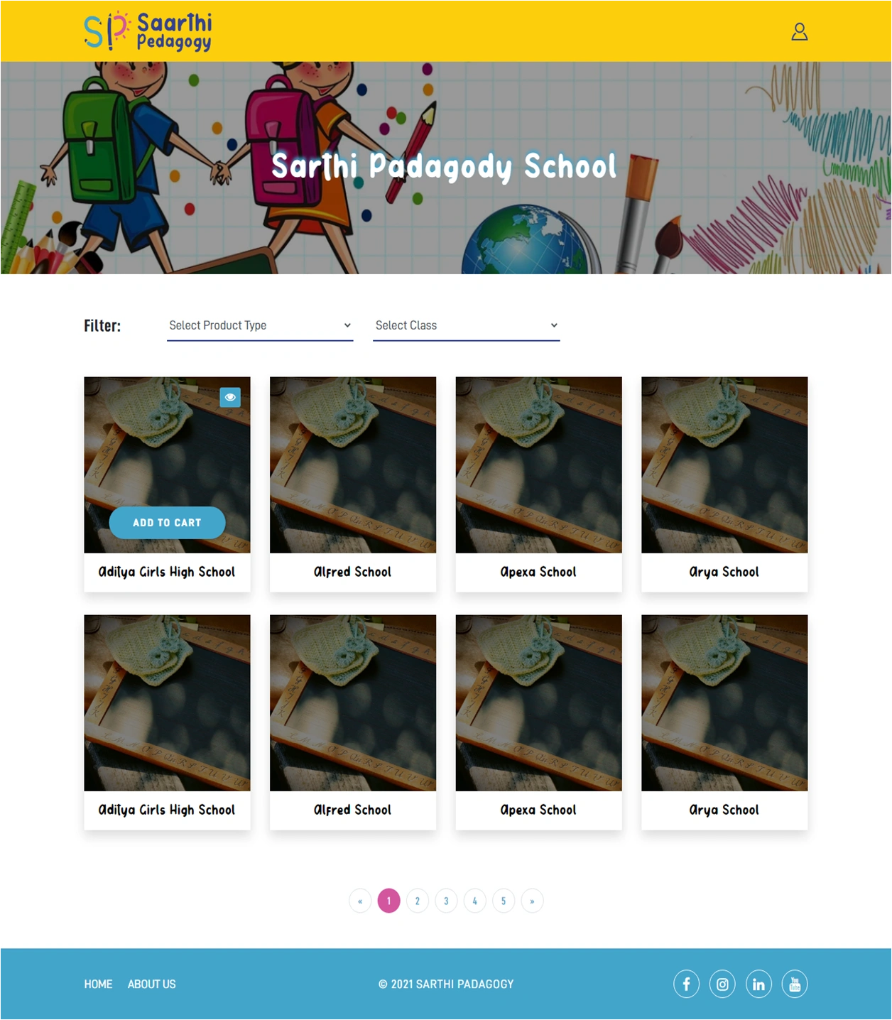Saarthi School - E-commerce Platform